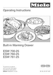 Miele ESW 760-25 Operating Instructions Manual