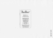 Hanhart PROFIL1 Instructions For Use Manual