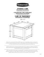 Rubbermaid 1Q05 Assembly Instructions Manual