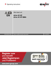 EWM drive 4X HP Operating Instructions Manual