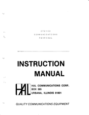 Hal Communications CT2100 Instruction Manual