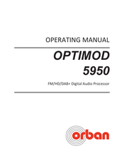 Orban OPTIMOD 5950 Operating Manual