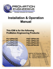 Promation Engineering P2S-12PN4-DC Installation & Operation Manual