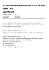 Megmeet MV300P-4T5.5 User Manual