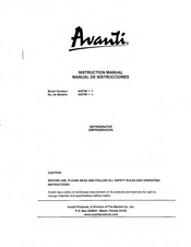 Avanti 445YW-1 Instruction Manual