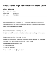 Megmeet MV200P-4T5.5 User Manual