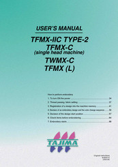 TAJIMA TFMX-C User Manual