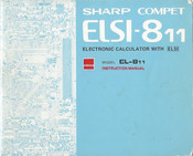 Sharp COMPET ELSI-811 Instruction Manual