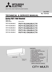 Mitsubishi Electric City Multi PKFY-WL12NLMU-E Technical & Service Manual