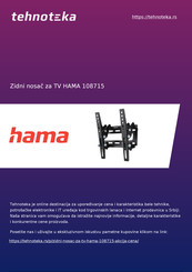 Hama 108715 Operating Instructions Manual