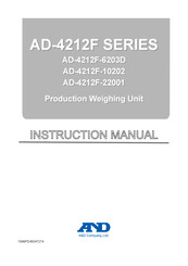 AND AD-4212F-22001 Instruction Manual