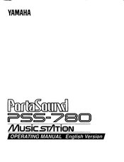 Yamaha PortaSound PSS-780 Operating Manual