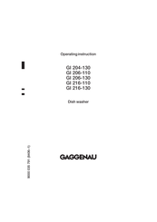 Gaggenau GI 216-130 Operating	 Instruction