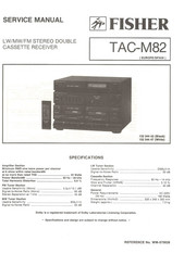 Fisher TAC-M82 Service Manual