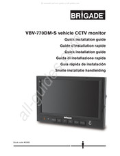 Brigade VBV-770DM-S Quick Installation Manual