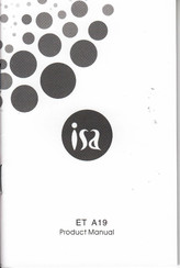 ISA ET A19 Product Manual