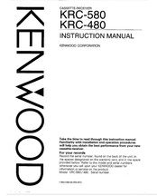 Kenwood KRC-580 Instruction Manual