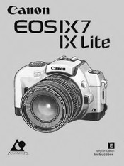 Canon EOS IX 7 Instructions Manual