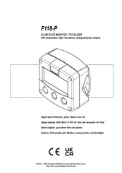 Fluidwell F118-P Manual