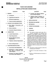 Sangamo RIXON TA201C Manual For Installation And Connections