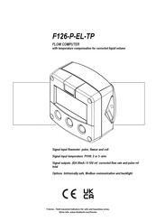 Fluidwell F126-P-EL-TP Manual