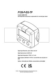 Fluidwell F126-P-EG-TP Manual