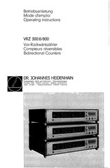 Dr. J VRZ 300.6/800 Operating Instructions Manual