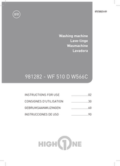 HIGHONE WF 510 D W566C Instructions For Use Manual