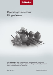 Miele KS 4783 EDT CS Operating Instructions Manual