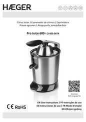 HAEGER Pro Juice 600 User Instructions