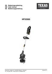 Texas Equipment HFX2000 User Manual