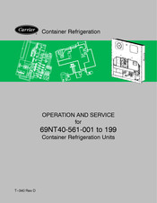 Carrier Transicold 69NT40-561-199 Operation And Service