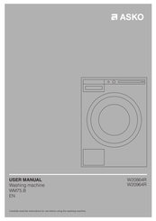Asko W20964R User Manual