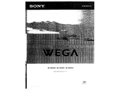 Sony FD Trinitron WEGA KD-34XSR955 Operating Instructions Manual