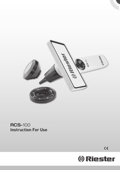 Riester RCS-100 Instructions For Use Manual