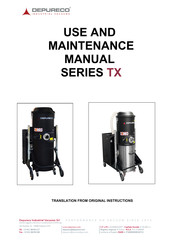 DEPURECO TX Series Use And Maintenance Manual