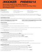 Kicker FHDESU14 Manual
