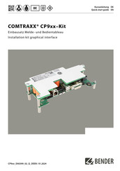 Bender COMTRAXX CP9-Kit Series Quick Start Manual