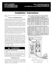 Carrier CPLOWAMB001A00 Installation Instructions Manual