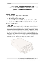 Accusys ACD-76301 Quick Installation Manual