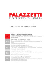 Palazzetti ECOFIRE SAHARA 80 Installation And Maintenance Manual