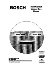 Bosch SHI 9910 Use And Care Manual