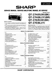 Sharp QT-27EBK Service Manual