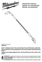 Milwaukee M18 3008-20 Operator's Manual