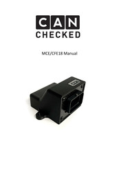 CAN CHECKED MCE18 Manual
