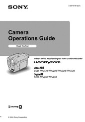 Sony videoHi8 CCD-TRV328 Operation Manual