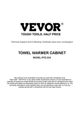 VEVOR RTD-23A Quick Start Manual