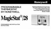 Honeywell MagicStat /28 Programming And Installation Instructions