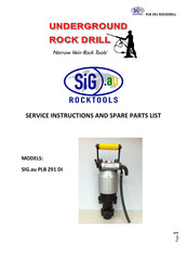 SIG PLB-29K Service Instructions Manual