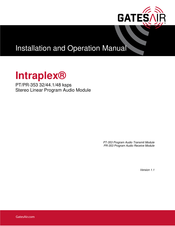 GatesAir PR-353 Installation And Operation Manual